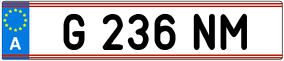 Trailer License Plate